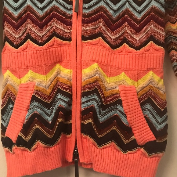 MISSONI TARGET ZIG ZAG ZIP HOODIE SWEATER - Picture 5 of 14